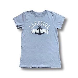 Women’s Lake Girl Appliqué Crew Neck T-Shirt • Small